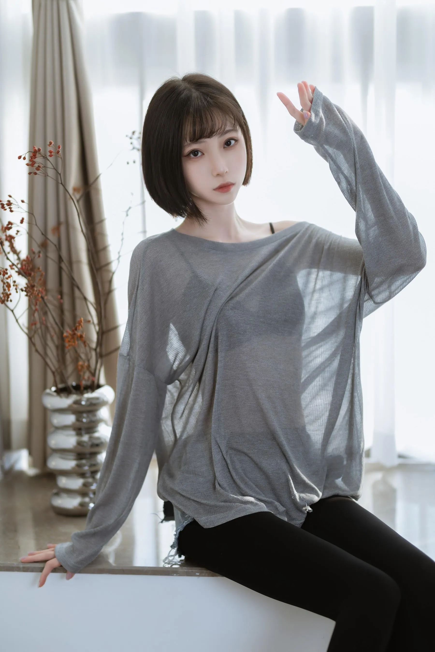 许岚LAN – NO.27 半透毛衣 [41P]插图7